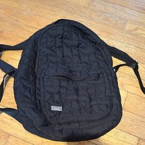 FIGS Quilted Black Backpack